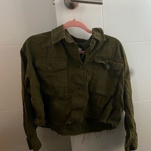 Top shop Army Green jacket/shirt Size M
